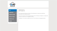 Desktop Screenshot of bjnprojekt.se